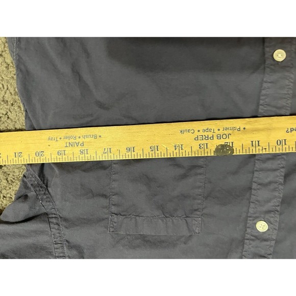 J Crew Shirt Mens Large Blue Grayish Woven Long Sleeve Button Down Casual Preppy - Picture 4 of 5